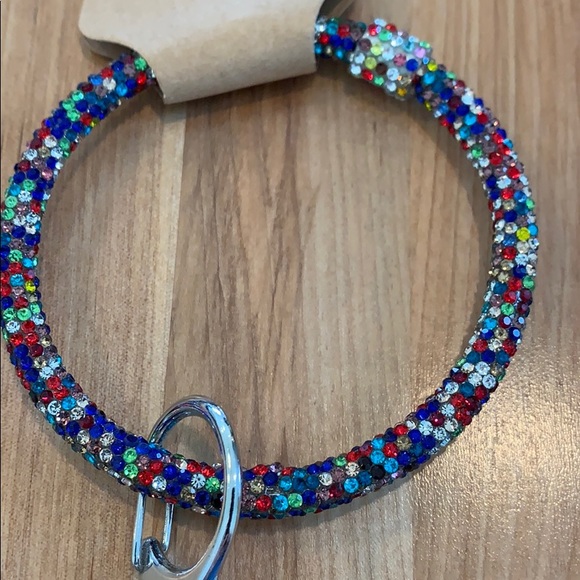 KeyChain ring with Key holder Mult Color. - Picture 2 of 6